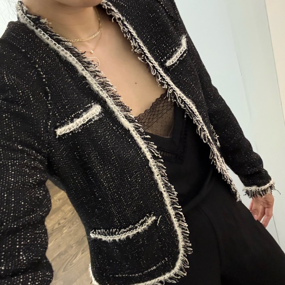 Women's Black Tweed Jacket